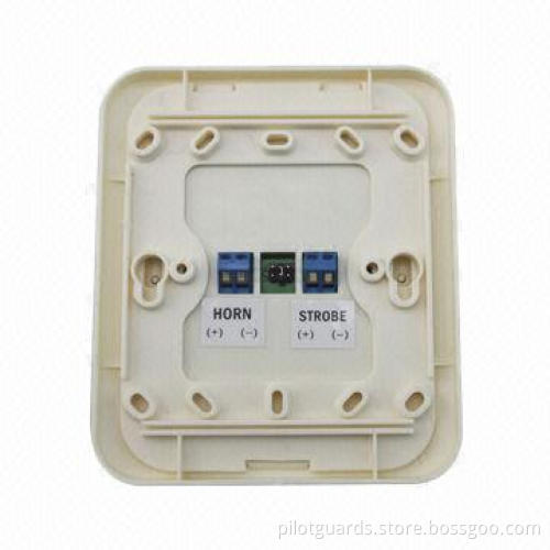 Fire Siren, LED, Anti-fire Housing, 3 Sounds for Option, 2 Contacts for Horn/Strobe, 12/24V DC